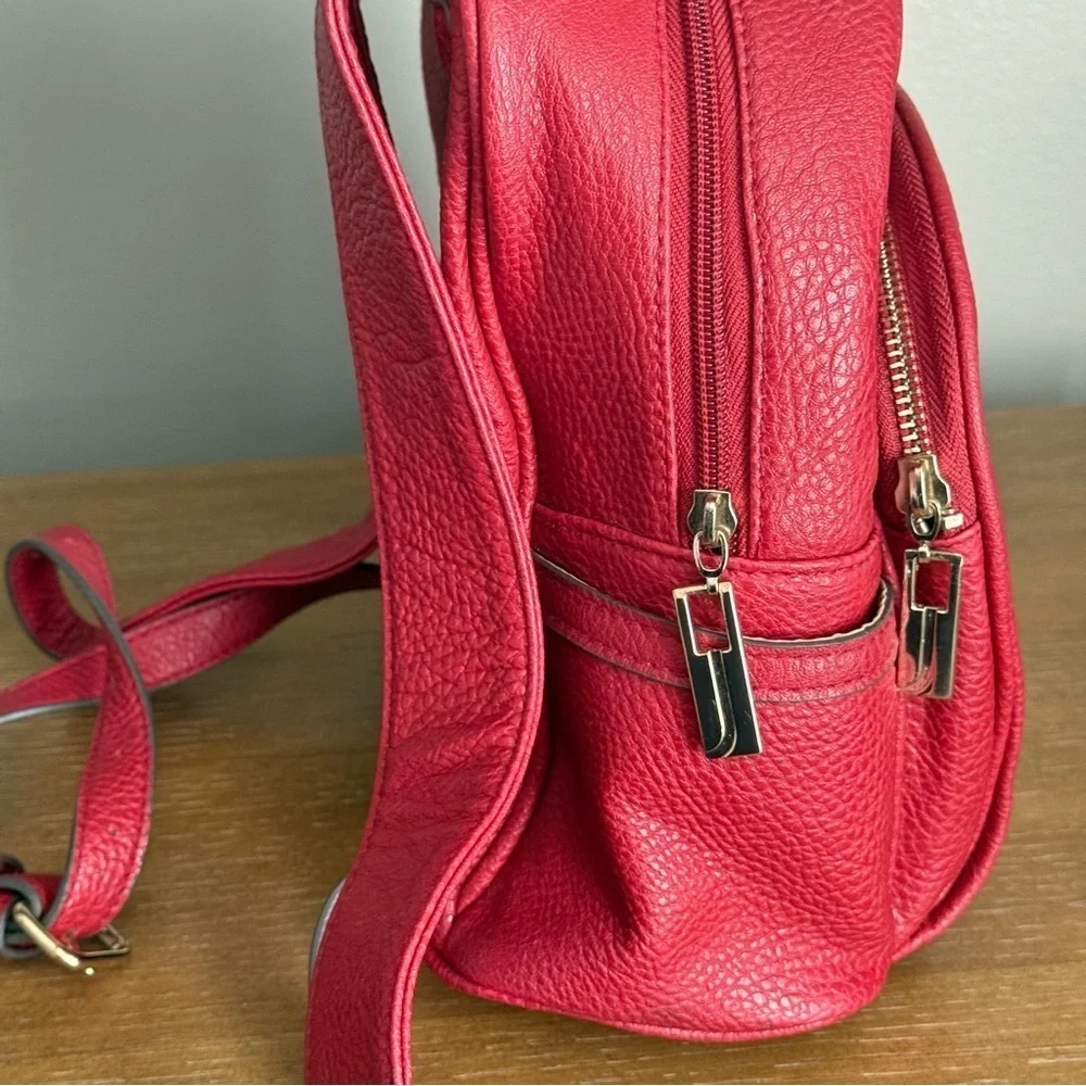 Jones New York Signature Red Mini Backpack Purse